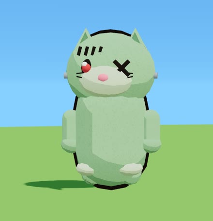 Zombie Cat standing front-on